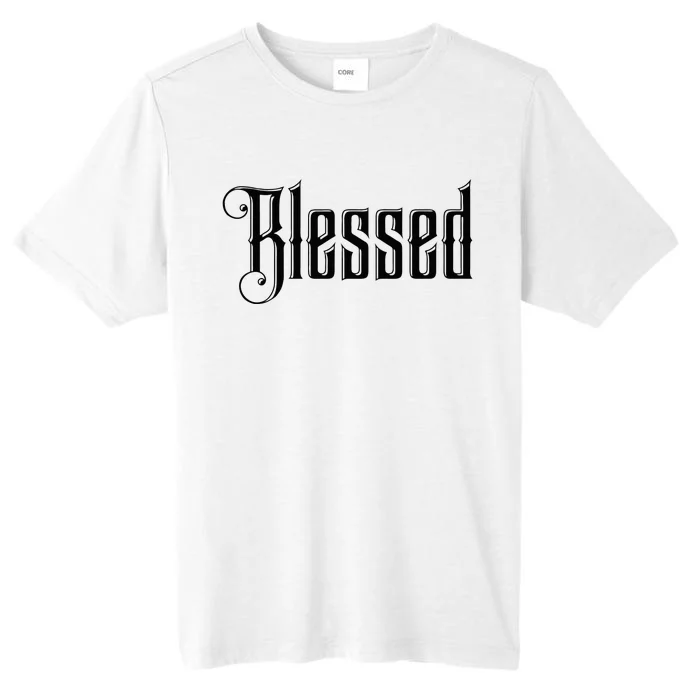 Christian T Blessed Black Bible Verses ChromaSoft Performance T-Shirt