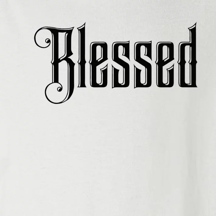 Christian T Blessed Black Bible Verses Toddler Long Sleeve Shirt