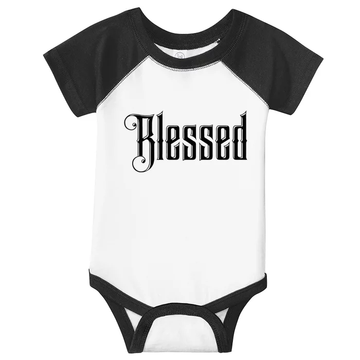 Christian T Blessed Black Bible Verses Infant Baby Jersey Bodysuit