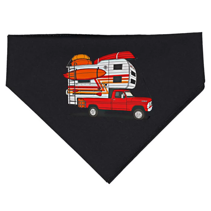 Camping Truck Boats Watercraft Kayaks And Paddleboards Cool Gift USA-Made Doggie Bandana