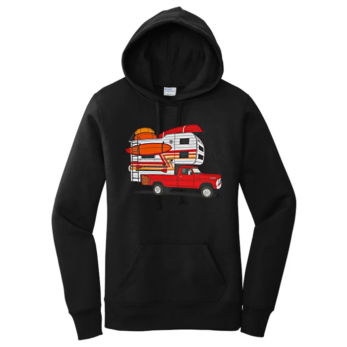 Camping Truck Boats Watercraft Kayaks And Paddleboards Cool Gift Women's Pullover Hoodie