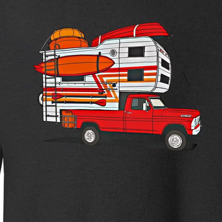 Camping Truck Boats Watercraft Kayaks And Paddleboards Cool Gift Toddler Sweatshirt