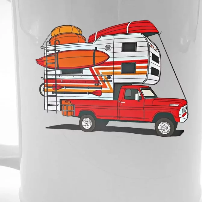 Camping Truck Boats Watercraft Kayaks And Paddleboards Cool Gift Front & Back Beer Stein