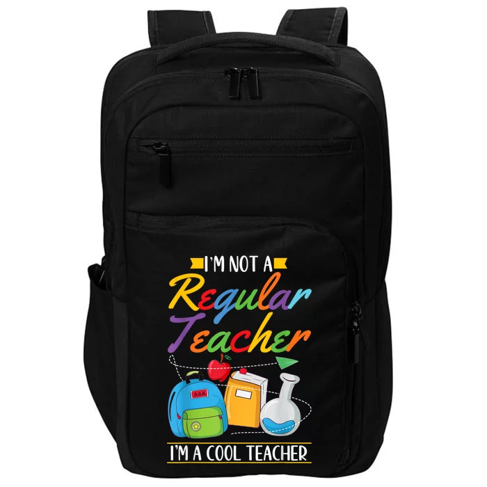 Cool Teacher Back To School 1st Day Educator Teaching Impact Tech Backpack