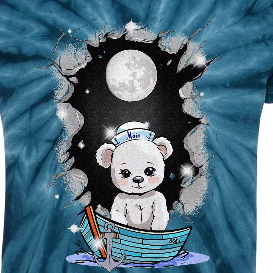 Cute Teddy Bear Teddy Bear Sailor Mystical Maritime Child Kids Tie-Dye T-Shirt