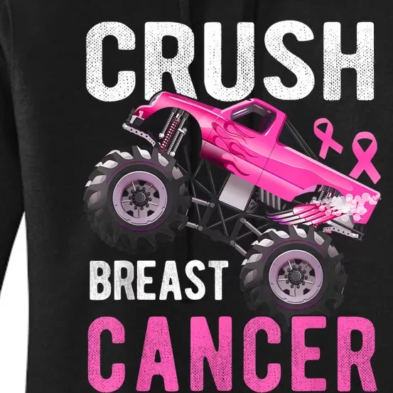 Crush Truck Breast Cancer Women's Pullover Hoodie