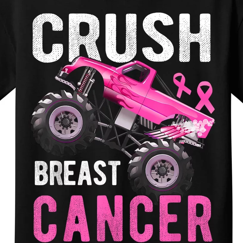 Crush Truck Breast Cancer Kids T-Shirt