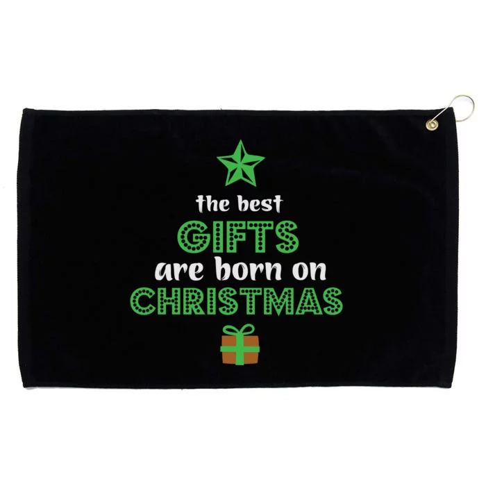 Christmas The Best Gifts Are Bron On Xmas Grommeted Golf Towel