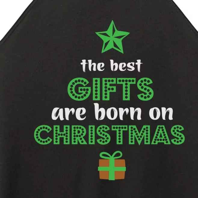 Christmas The Best Gifts Are Bron On Xmas Women’s Perfect Tri Rocker Tank