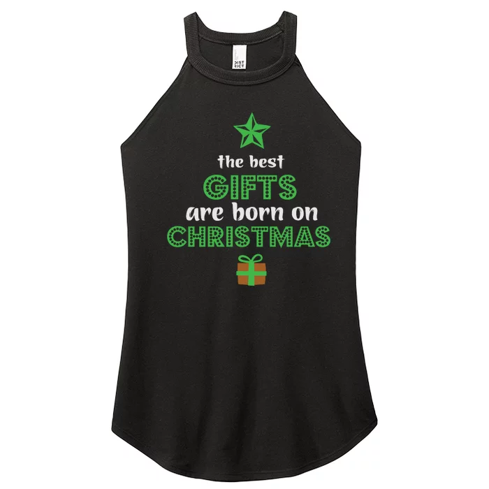 Christmas The Best Gifts Are Bron On Xmas Women’s Perfect Tri Rocker Tank