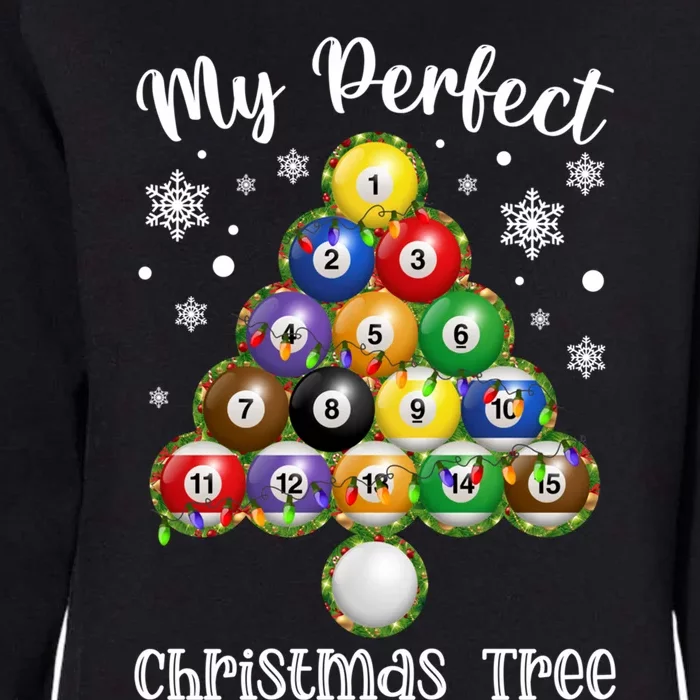 Christmas Tree Billiards Ugly Xmas Sweater Gift Womens California Wash Sweatshirt