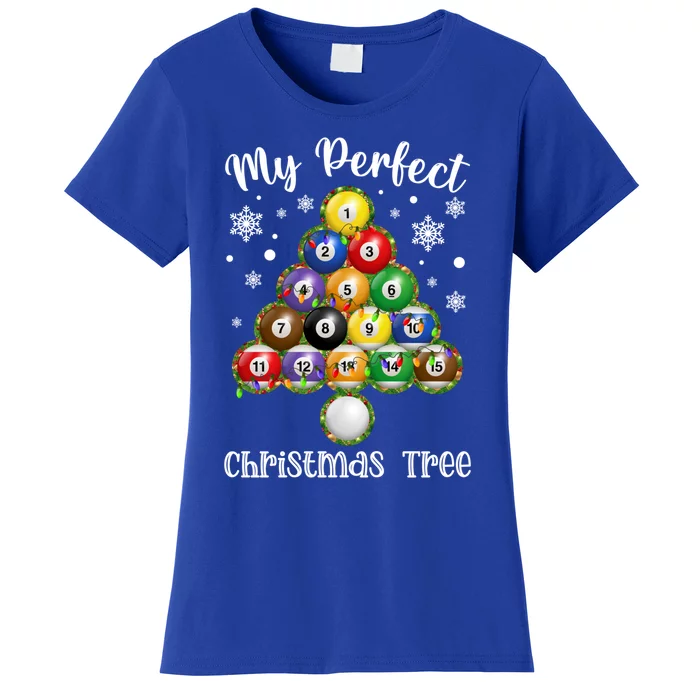 Christmas Tree Billiards Ugly Xmas Sweater Gift Women's T-Shirt