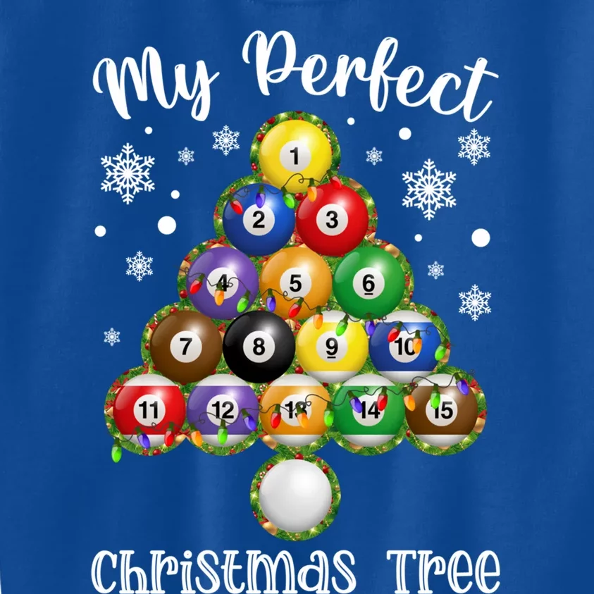 Christmas Tree Billiards Ugly Xmas Sweater Gift Kids Sweatshirt