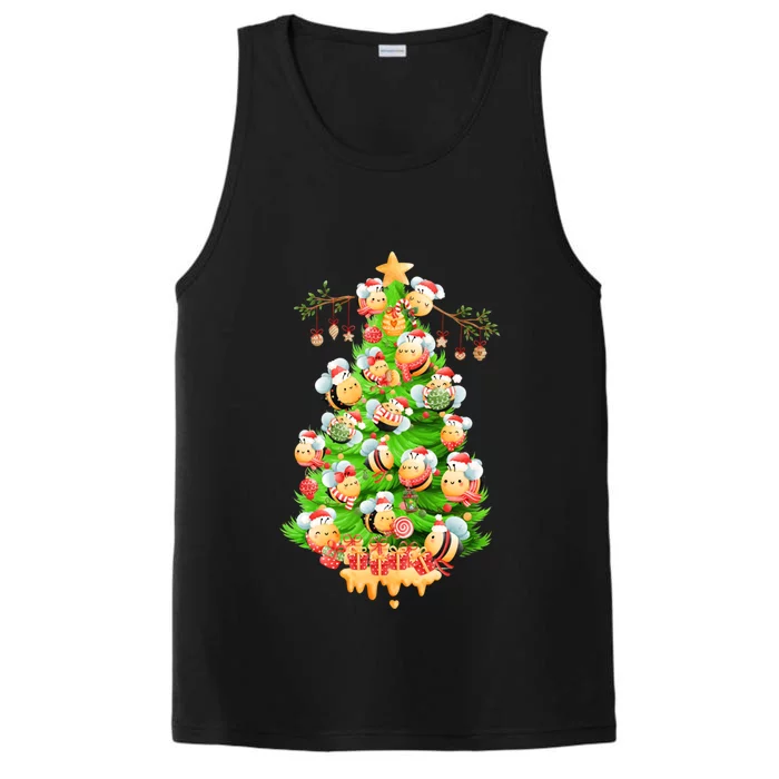 Christmas Tree Bees Jingle All The Way! Bees Gift Performance Tank