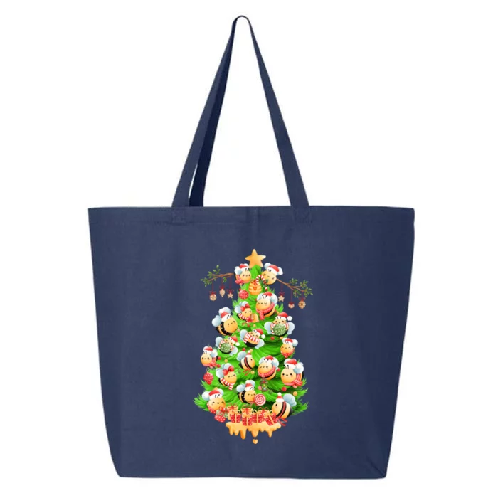 Christmas Tree Bees Jingle All The Way! Bees Gift 25L Jumbo Tote