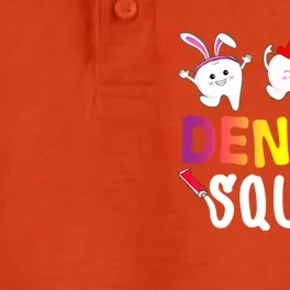 Cute Tooth Bunny Chicken Easter Eggs Dental Squad Easter Meaningful Gift Dry Zone Grid Performance Polo