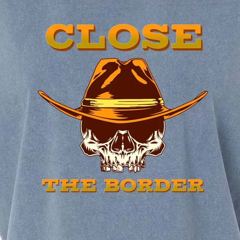 Close The Border Conservative Republican Garment-Dyed Women's Muscle Tee