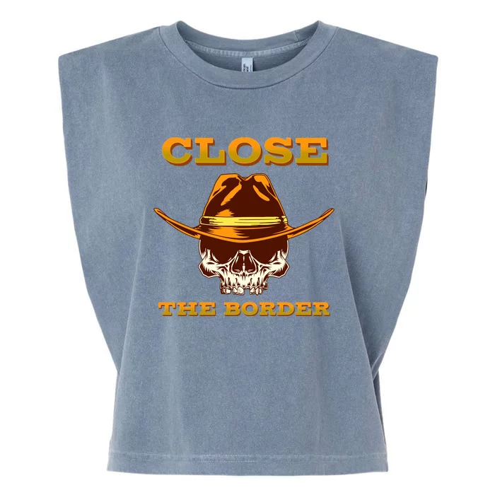 Close The Border Conservative Republican Garment-Dyed Women's Muscle Tee