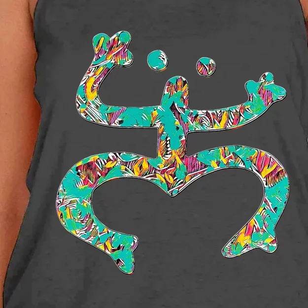 Coqui Taino Boricua Gift Puerto Rico Coqui Taino Women's Knotted Racerback Tank