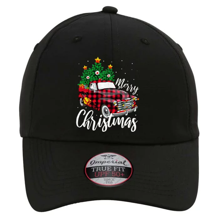 Christmas Tree Buffalo Plaid Red Truck family The Original Performance Cap