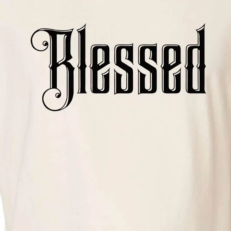 Christian T Blessed Black Bible Verses Garment-Dyed Women's Muscle Tee