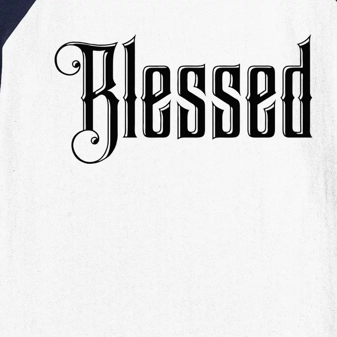 Christian T Blessed Black Bible Verses Baseball Sleeve Shirt