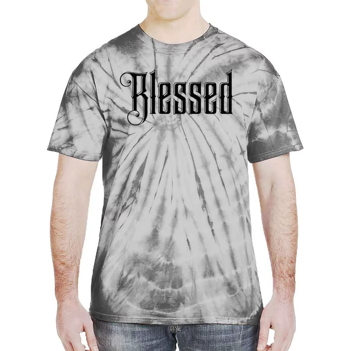 Christian T Blessed Black Bible Verses Tie-Dye T-Shirt