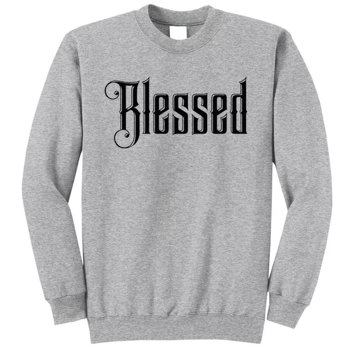 Christian T Blessed Black Bible Verses Tall Sweatshirt