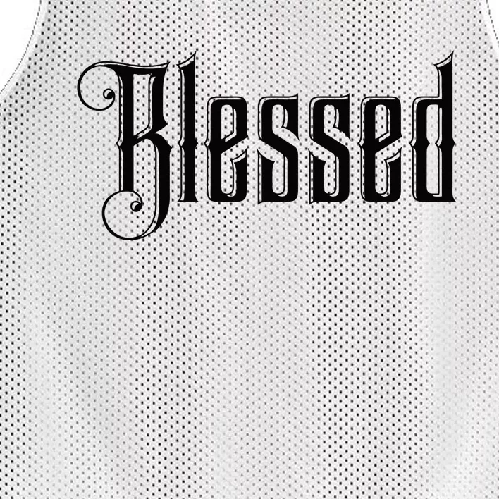 Christian T Blessed Black Bible Verses Mesh Reversible Basketball Jersey Tank