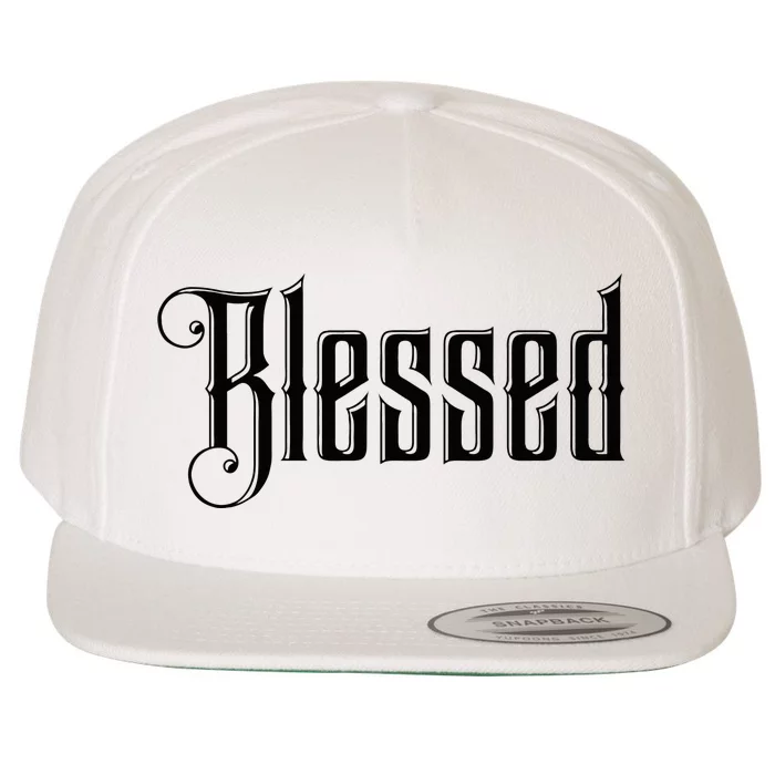 Christian T Blessed Black Bible Verses Wool Snapback Cap