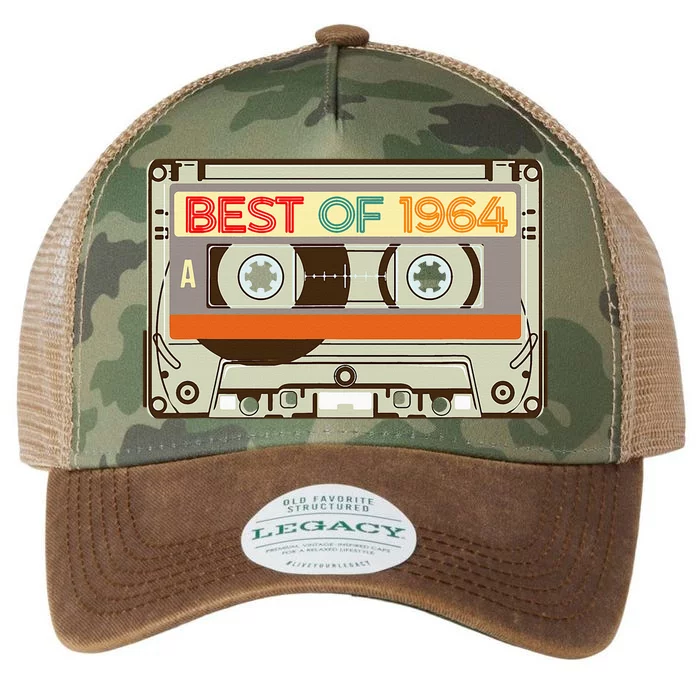 Cassette Tape Birthday Gifts Born In Best Of 1964 Legacy Tie Dye Trucker Hat