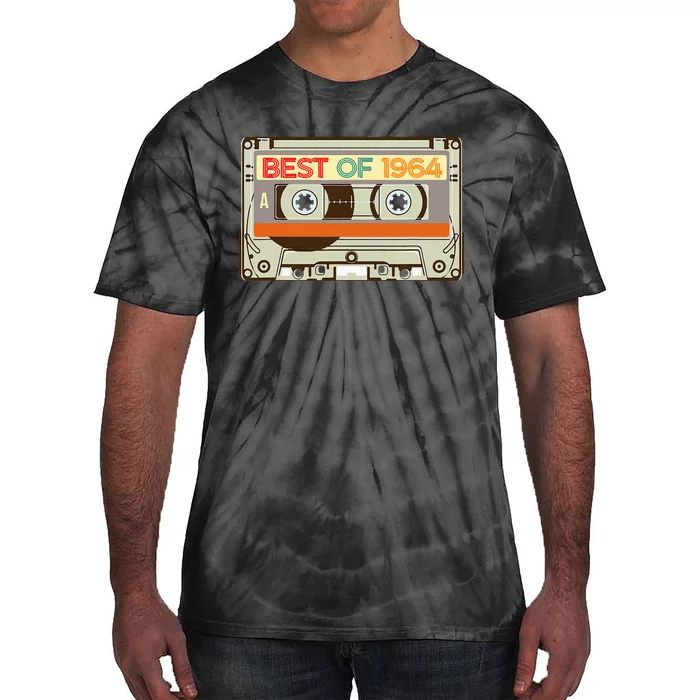 Cassette Tape Birthday Gifts Born In Best Of 1964 Tie-Dye T-Shirt