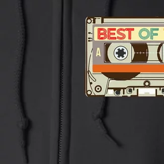 Cassette Tape Birthday Gifts Born In Best Of 1964 Full Zip Hoodie