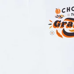 Choose To Be Grateful Pumpkin Softstyle Adult Sport Polo