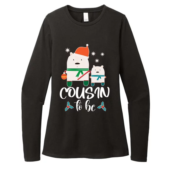 Cousin To Be Polar Bear Christmas Shower Cool Gift Womens CVC Long Sleeve Shirt