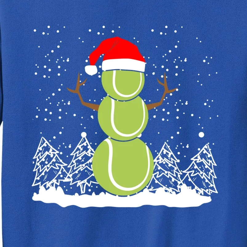 Christmas Tennis Balls Snow Xmas Sports Player Fanatic Cute Gift Tall Sweatshirt