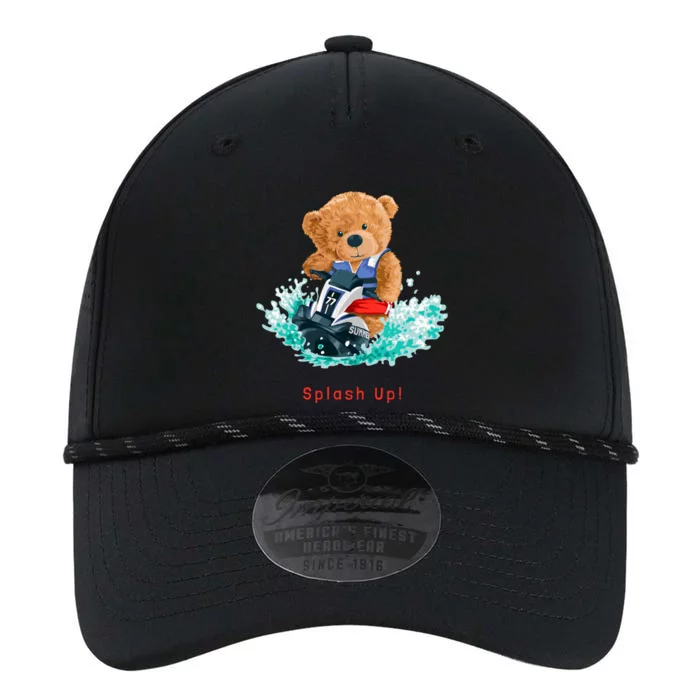 Cool Teddy Bear With Ridding Summer Jet Ski Graphic Designs Gift Performance The Dyno Cap