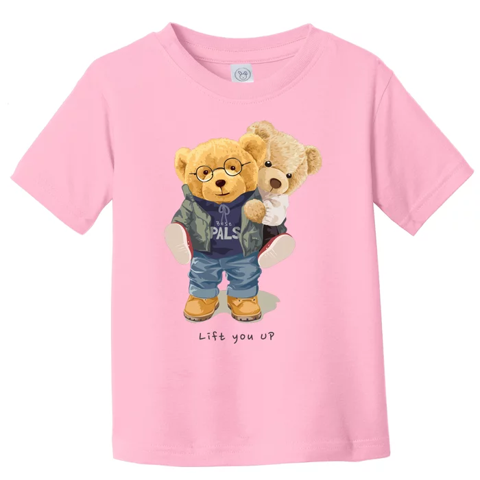 Cute Teddy Bear Lift You Up Toddler T-Shirt