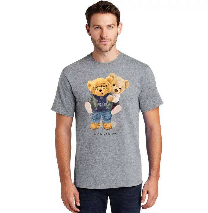 Cute Teddy Bear Lift You Up Tall T-Shirt