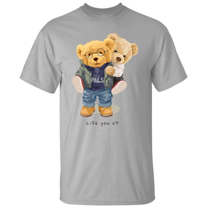 Cute Teddy Bear Lift You Up Tall T-Shirt