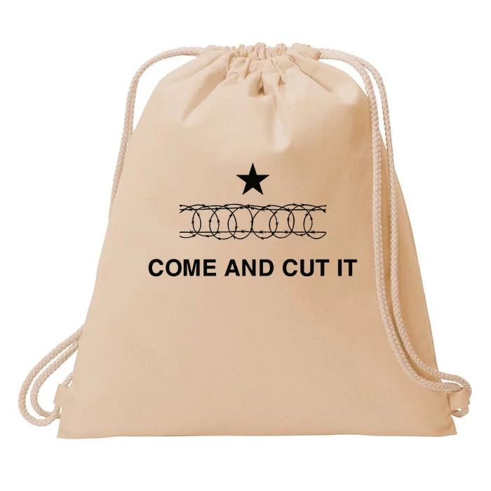 Chummytees Texas Border Come And Cut It Drawstring Bag