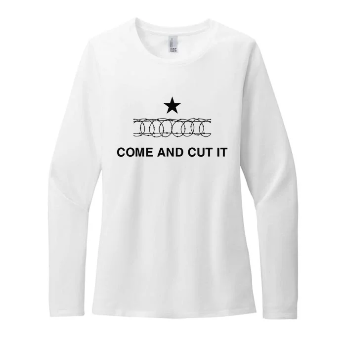 Chummytees Texas Border Come And Cut It Womens CVC Long Sleeve Shirt