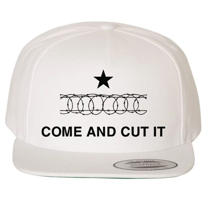 Chummytees Texas Border Come And Cut It Wool Snapback Cap