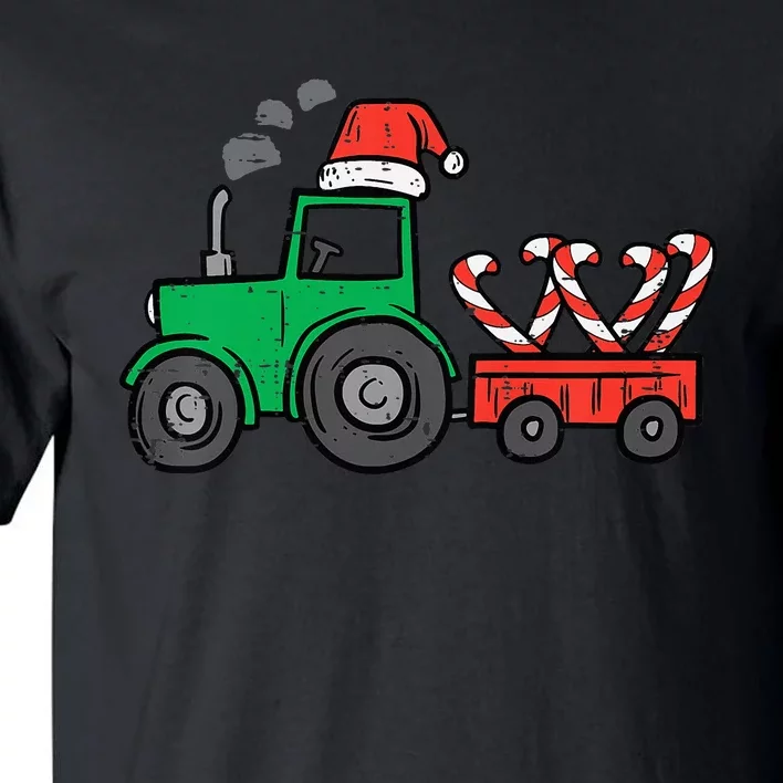 Christmas Tractor Candy Xmas Farm Truck Tall T-Shirt