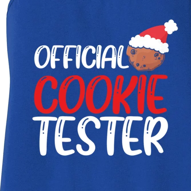 Cookie Tester Christmas Baking Crew Cute Baker Gift Women's Racerback Tank