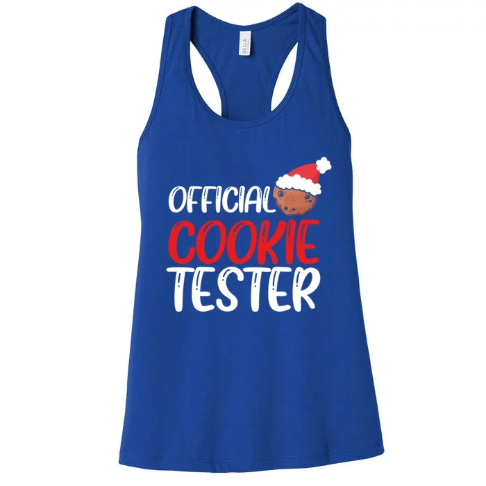 Cookie Tester Christmas Baking Crew Cute Baker Gift Women's Racerback Tank