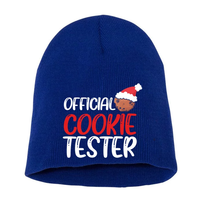 Cookie Tester Christmas Baking Crew Cute Baker Gift Short Acrylic Beanie