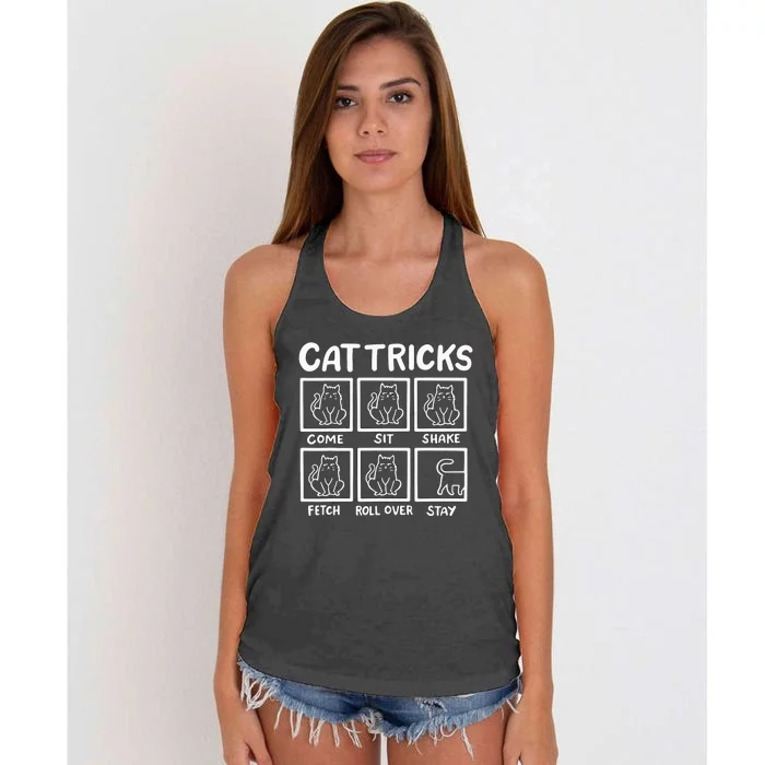 Cat Tricks Women's Knotted Racerback Tank