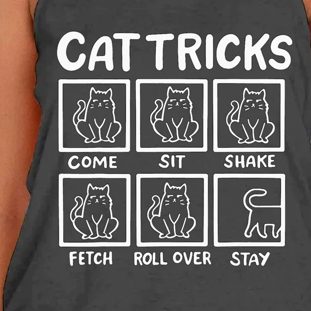 Cat Tricks Women's Knotted Racerback Tank