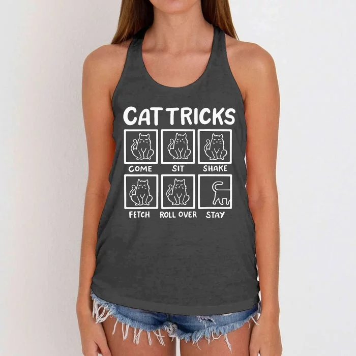 Cat Tricks Women's Knotted Racerback Tank